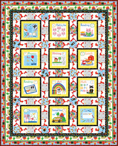 A Day at School Quilt #1